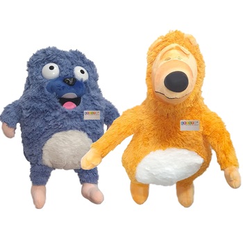 Set doua mascote din plus Ursul Grizzy si Lemingii, 50 cm - Krista® Set doua mascote din plus Ursul Grizzy si Lemingii, 50 cm - Krista®