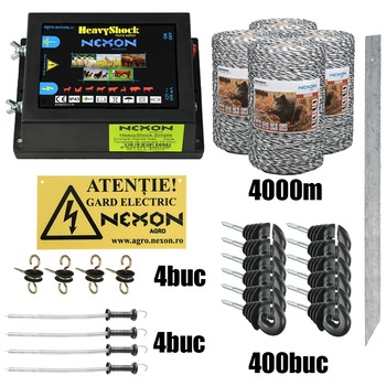 Pachet gard electric NEXON Simple 6.6J 12V, 4000m~120kg Pachet gard electric NEXON Simple 6.6J 12V, 4000m~120kg