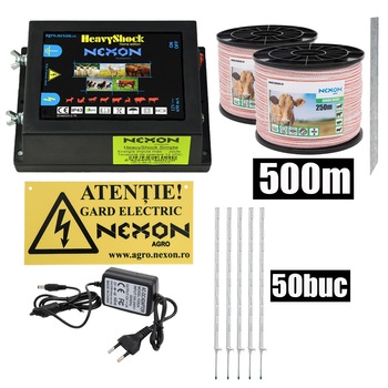 Pachet gard electric NEXON Simple 4J 12V , 500m 4lite~70 kg Pachet gard electric NEXON Simple 4J 12V , 500m 4lite~70 kg