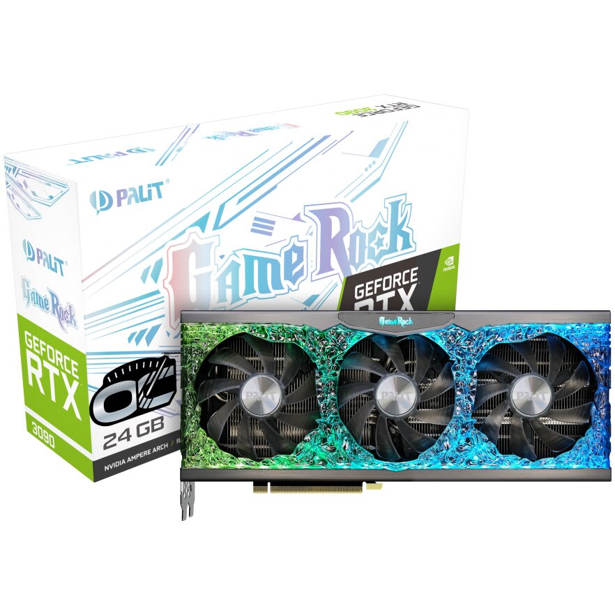 Placa video Palit GeForce® RTX™ 3090 GameRock OC, 24GB GDDR6X, 384