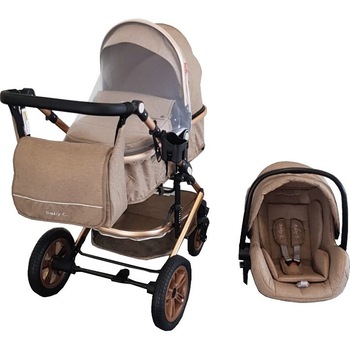 Carucior nou nascuti 3 in 1 Baby Care™ PRO 530 , Cu geanta bebe, Cadru Aluminiu Gold, Amortizoare, Roti din cauciuc plin AVE, Landou, Scoica auto, Spatar reglabil 3 trepte, Plasa insecte, Maron Gold Carucior nou nascuti 3 in 1 Baby Care™ PRO 530 , Cu geanta bebe, Cadru Aluminiu Gold, Amortizoare, Roti din cauciuc plin AVE, Landou, Scoica auto, Spatar reglabil 3 trepte, Plasa insecte, Maron Gold