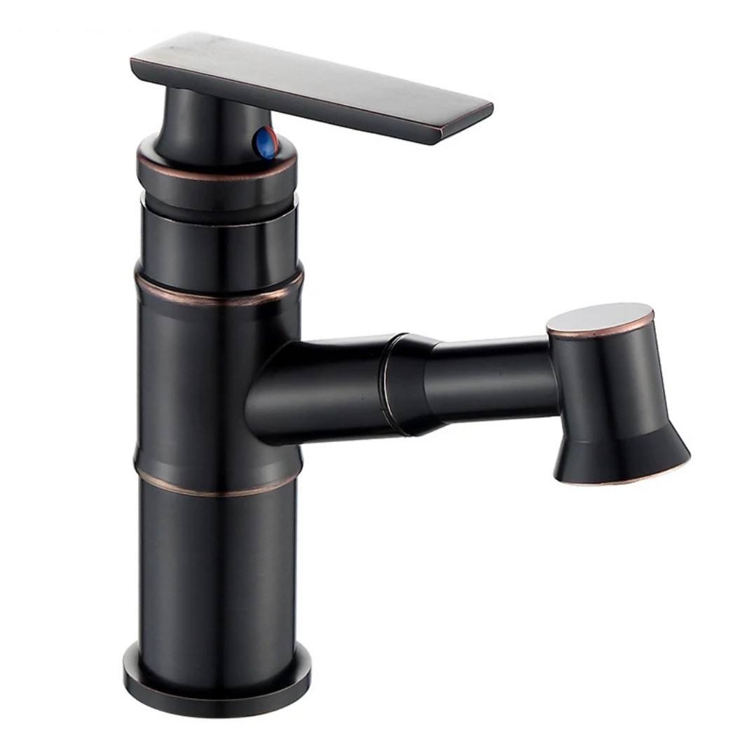 Baterie lavoar extractabila Starke ,alama sanitara, negru , OD-2042