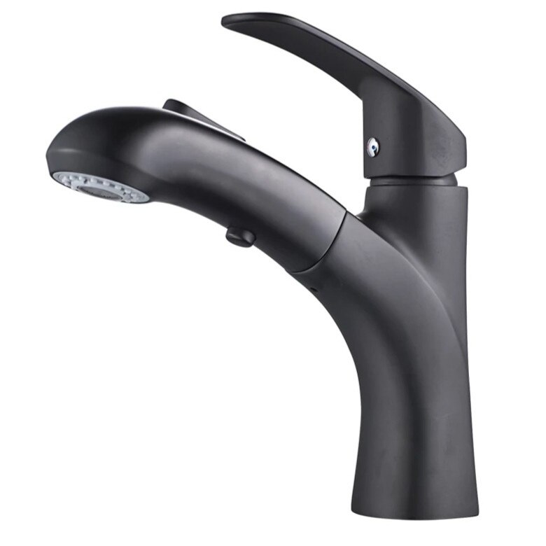 Baterie lavoar extractabila Starke ,alama sanitara, negru mat, OD-2029