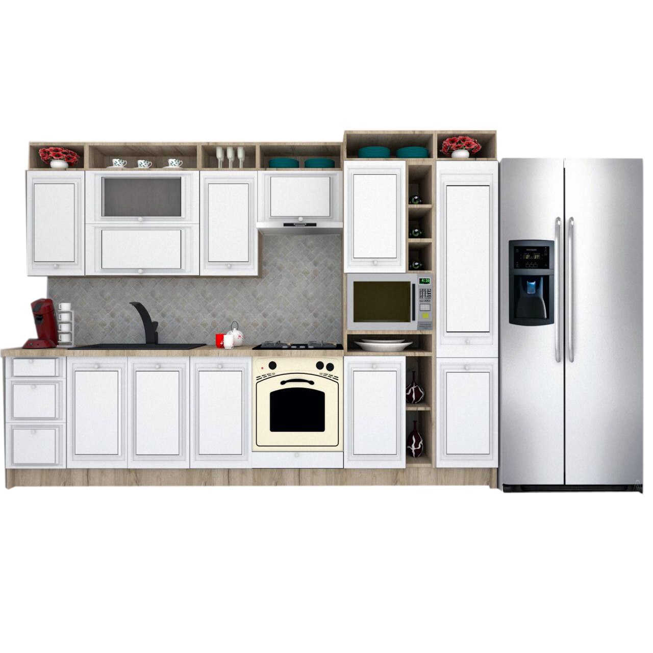 Set Bucatarie Genarom Leea Art MDF Older 320C K002 / decor 191