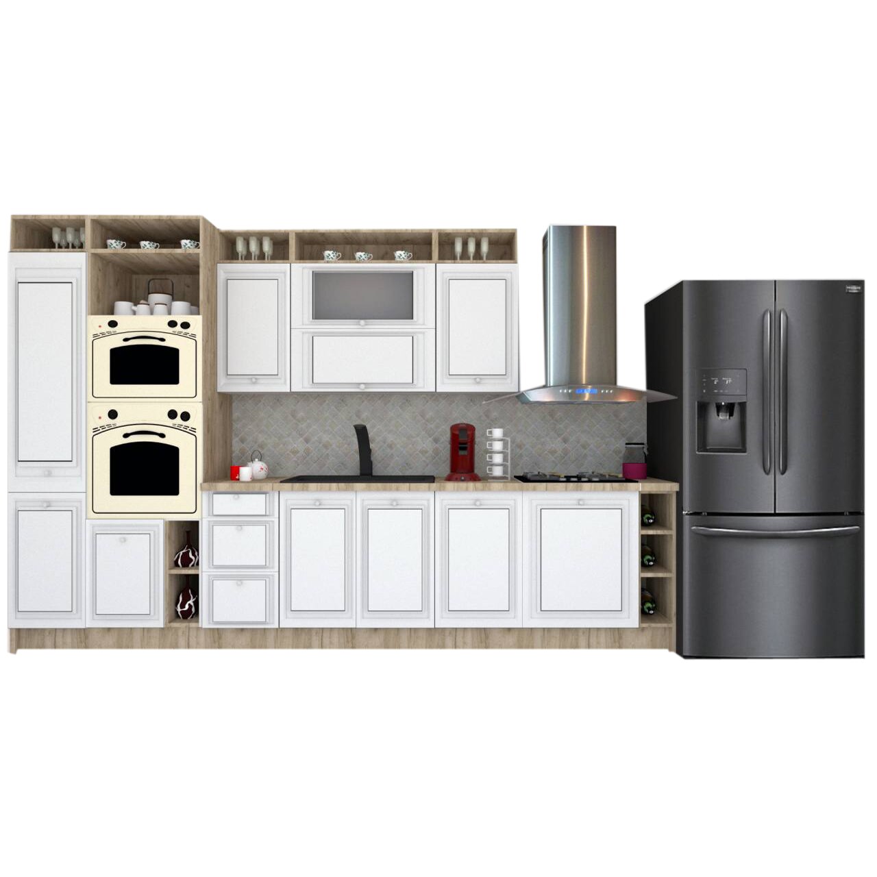 Set Bucatarie Genarom Leea Art MDF Older 340B K002 / decor 191