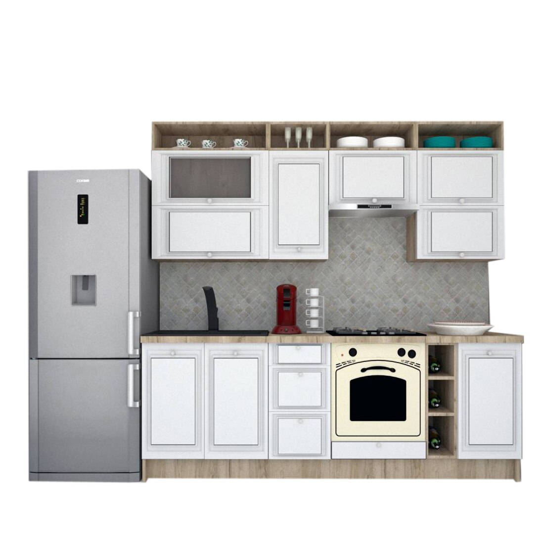 Set Bucatarie Genarom Leea Art MDF Older 240A K002 / decor 191