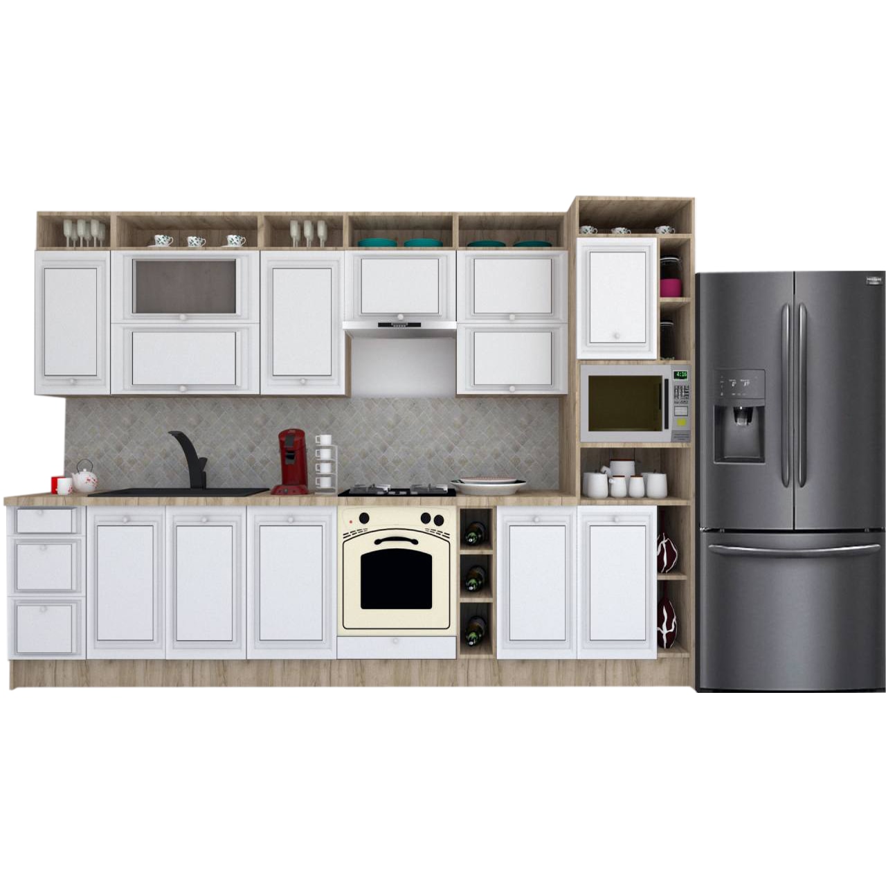 Set Bucatarie Genarom Leea Art MDF Older 340C K002 / decor 191