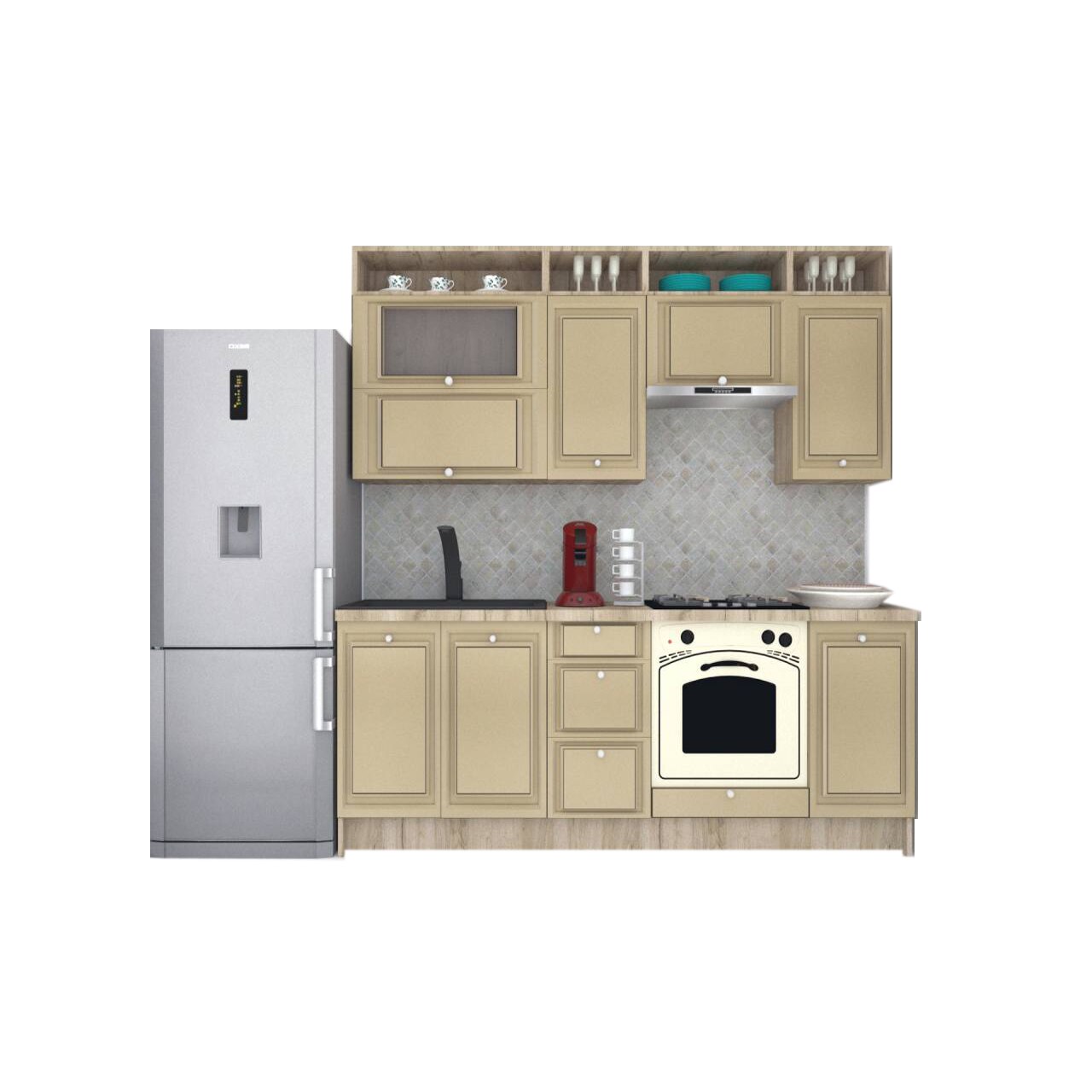 Set Bucatarie Genarom Leea Art MDF Canyon 220 K002 / decor 243