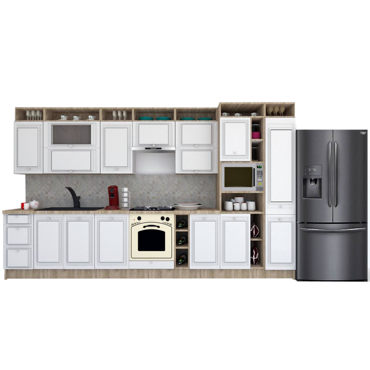 Set Bucatarie Genarom Leea Art MDF Older 380 K002 / decor 191