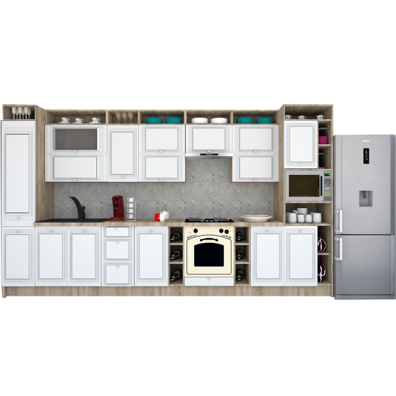 Set Bucatarie Genarom Leea Art MDF Older 400 K002 / decor 191