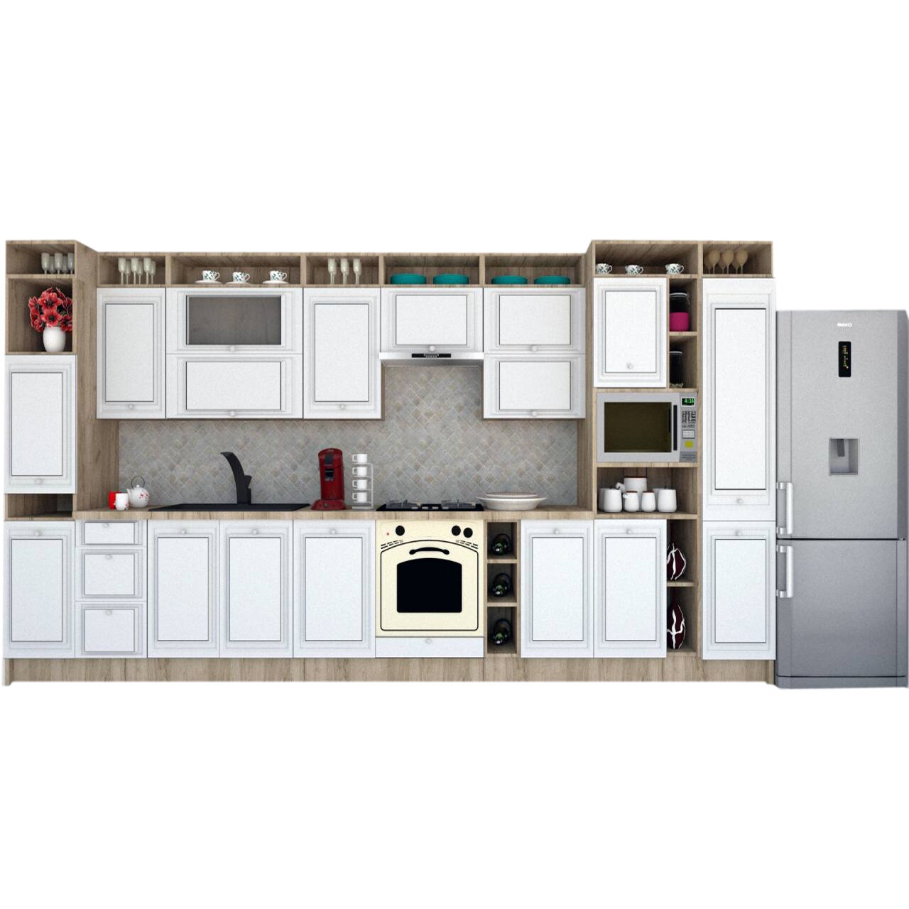 Set Bucatarie Genarom Leea Art MDF Older 420 K002 / decor 191