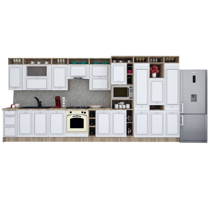 Set Bucatarie Genarom Leea Art MDF Older 460B K002 / decor 191