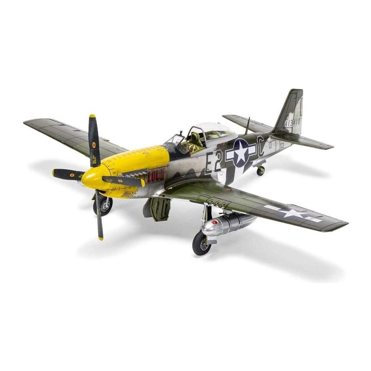 Macheta aeromodele Hobby Boss P-51D Mustang Yellow Nose easy assembly kit 1:48 HOBBY 85808