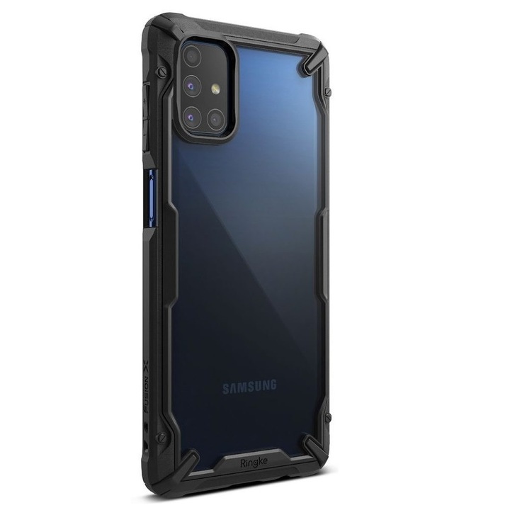Carcasa Ringke Fusion X compatibila cu Samsung Galaxy M51 Black