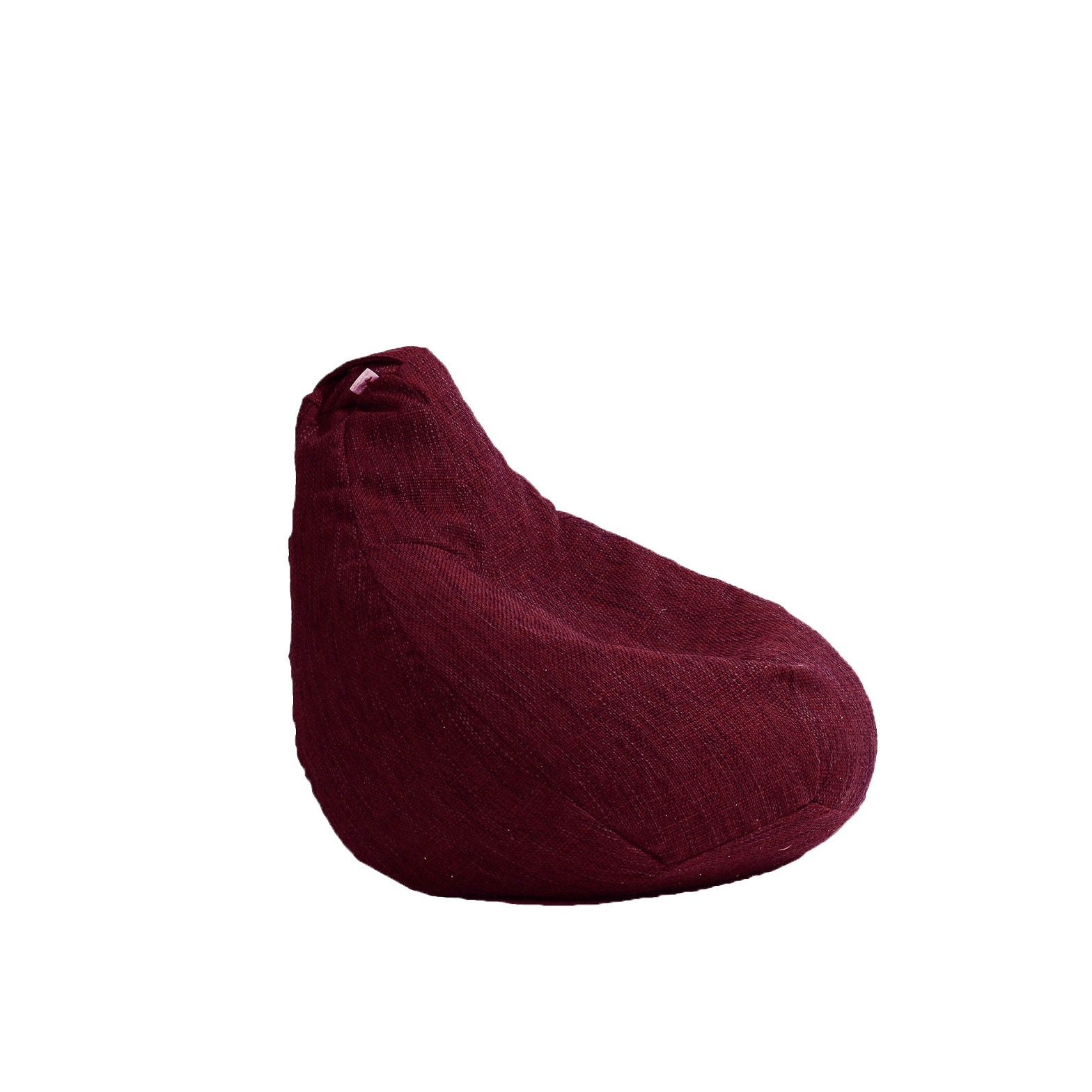 Fotoliu Pufrelax tip Sac Nirvana Hobbit Gama Premium Textil, Red Wine, husa detasabila, umplut cu perle polistiren