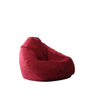 Fotoliu Pufrelax tip Sac Nirvana Grande Gama Premium Textil, Sour Cherry , husa detasabila, umplut cu perle polistiren Fotoliu Pufrelax tip Sac Nirvana Grande Gama Premium Textil, Sour Cherry , husa detasabila, umplut cu perle polistiren