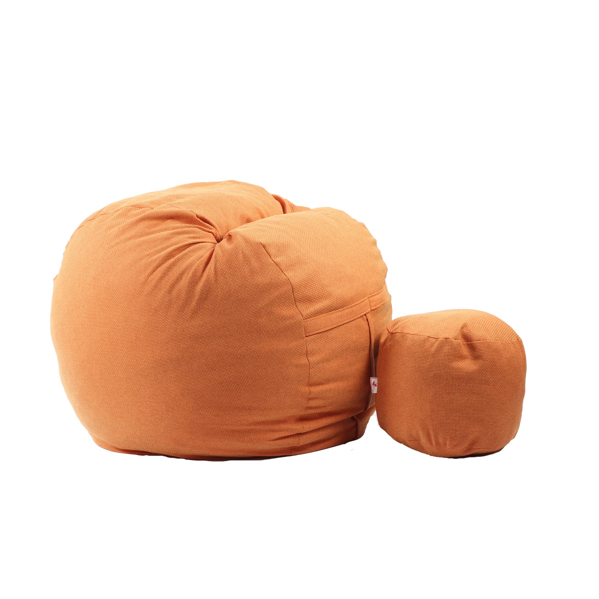 Fotoliu Pufrelax King Size si otoman Sunrise (Gama Premium Rustic) umplut cu fulgi de burete memory mix