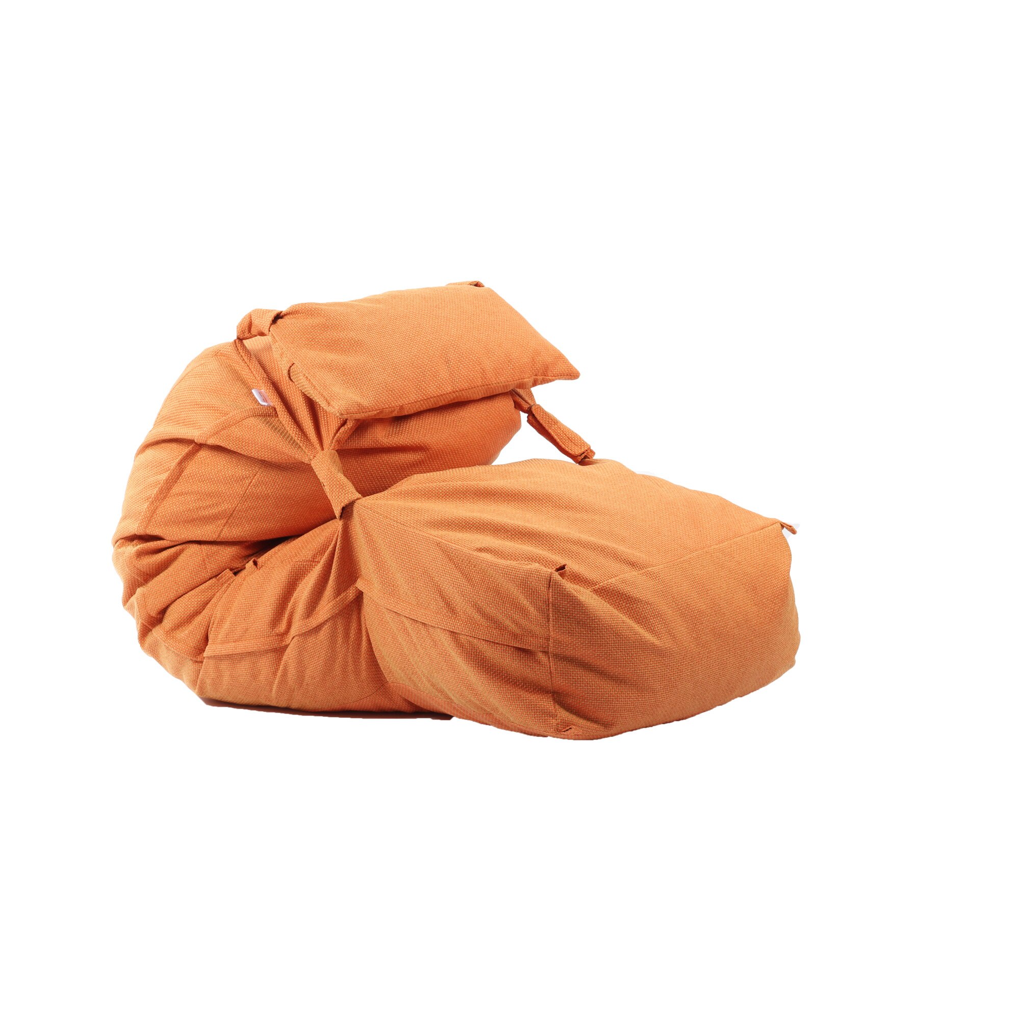 Fotoliu Pufrelax Yoga XL cu perna Sunrise (Gama Premium Rustic) umplut cu fulgi de burete memory mix