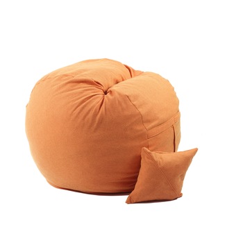 Fotoliu Pufrelax King Size si perna decorativa Sunrise (Gama Premium Rustic) umplut cu fulgi de burete memory mix Fotoliu Pufrelax King Size si perna decorativa Sunrise (Gama Premium Rustic) umplut cu fulgi de burete memory mix