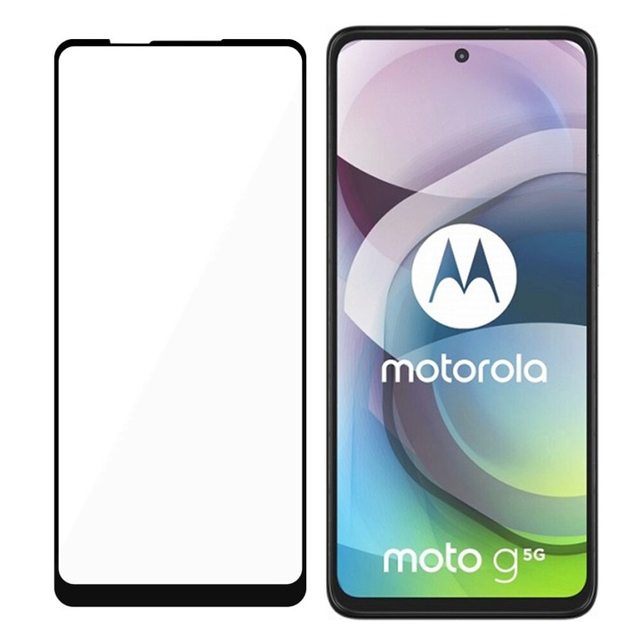 Стъклен протектор MyScreen L!ite, За Motorola Moto G 5G Plus, 9H, 0.33 mm, Черен