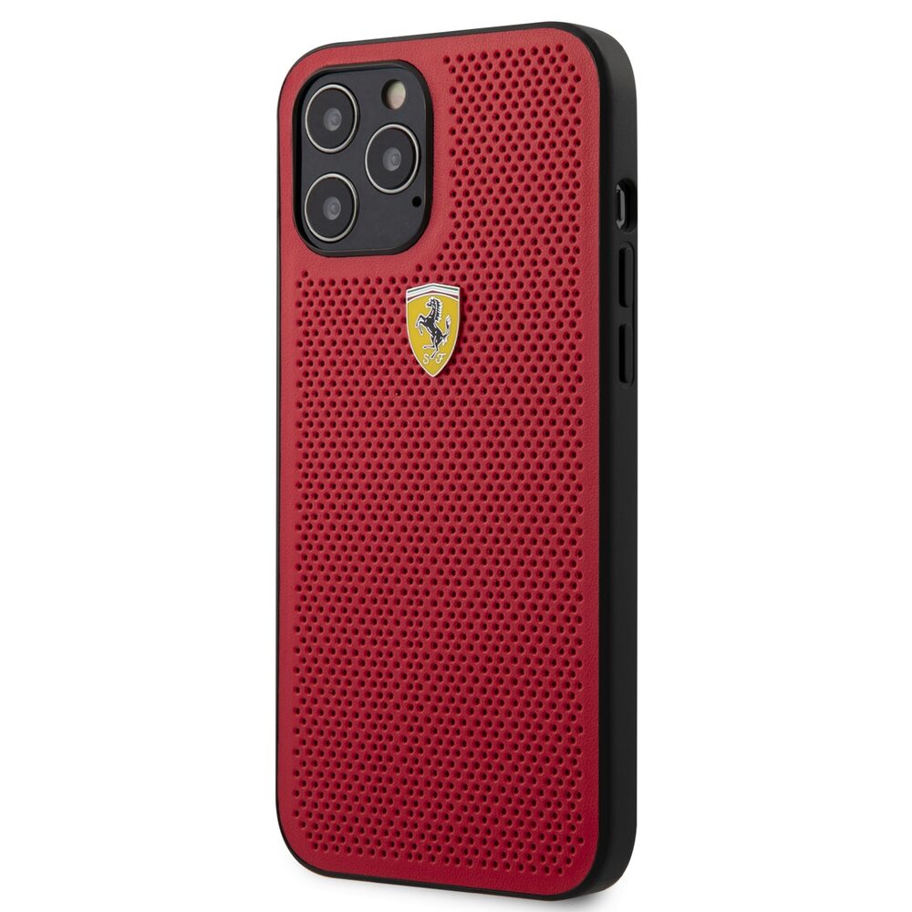 Husa Ferrari din piele Eco pentru iPhone 12 Pro Max (6.7