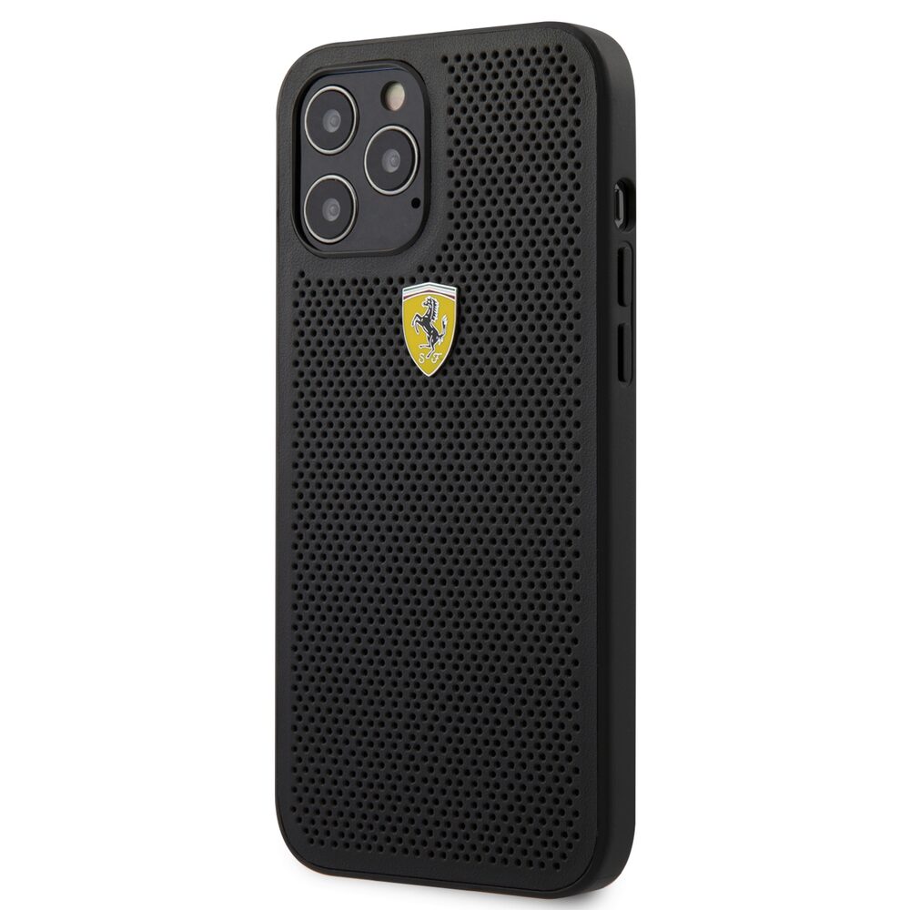 Husa Ferrari din piele Eco pentru iPhone 12 Pro Max (6.7