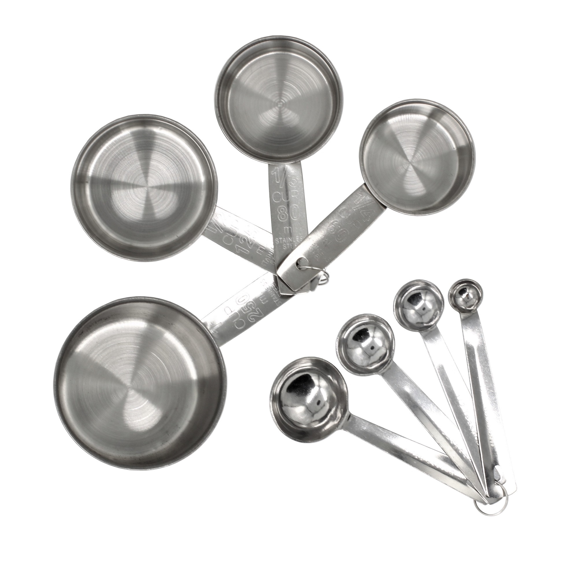 Set linguri si pahare RAKI masura inox