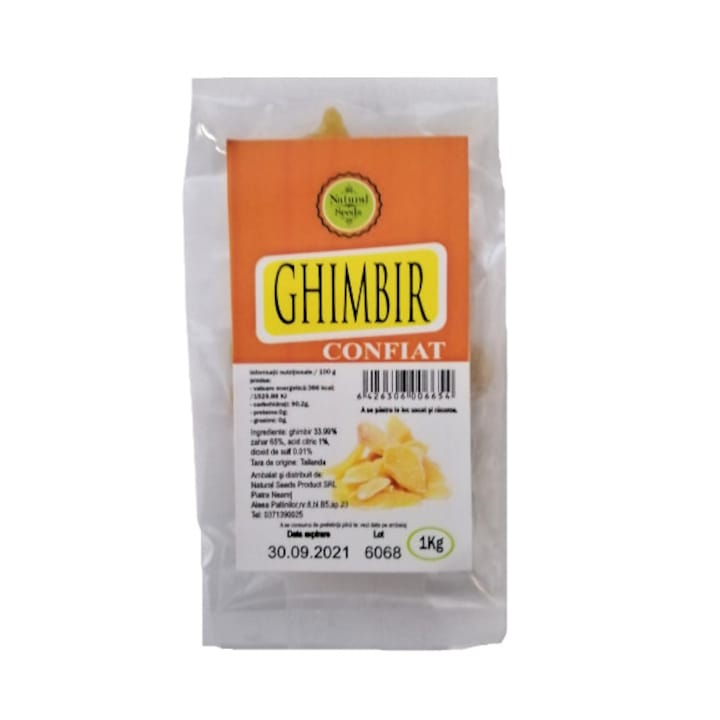 Natural Seeds Product, Kandírozott gyömbér, 1 kg