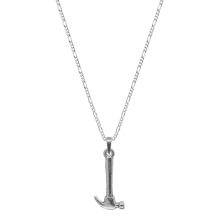 Lantisor argint personalizat pandantiv Ciocan 9369FIG31450 Dras 3480, Argintiu