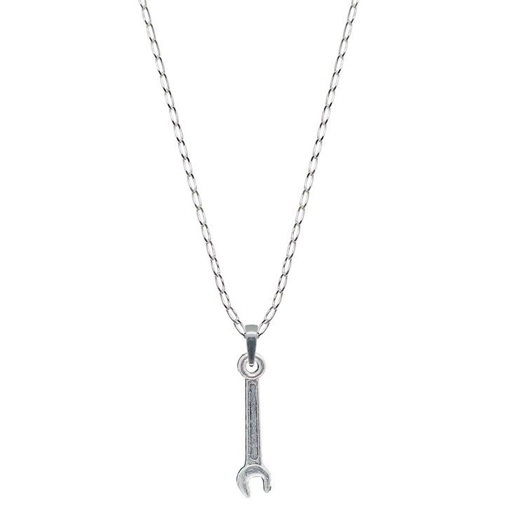 Lantisor argint personalizat pandantiv Cheie fixa 9371FIG01305 Dras 3496, Argintiu, 45 CM