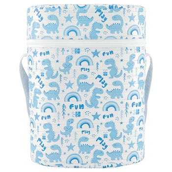 Gentuta termoizolanta 17,4x23,5cm pentru biberoane KikkaBoo Duo Bottle Blue Gentuta termoizolanta 17,4x23,5cm pentru biberoane KikkaBoo Duo Bottle Blue