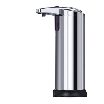 Dozator inteligent pentru sapun lichid, cu senzor de miscare, capacitate 280ml, aspect deosebit, cu baterii, culoare crom Dozator inteligent pentru sapun lichid, cu senzor de miscare, capacitate 280ml, aspect deosebit, cu baterii, culoare crom