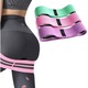 Banda elastica din bumbac si latex, hip band, roz, Medium Weight pentru exercitii Fitness, Yoga, Crosfit, Pilates