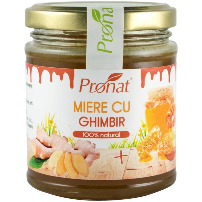 Miere cu Ghimbir 220 grame Pronat