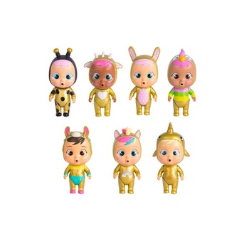 Mini papusa Cry Babies Golden Edition cu accesorii Mini papusa Cry Babies Golden Edition cu accesorii