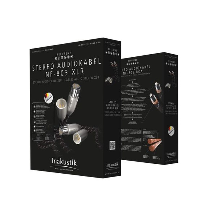 Cablu Audio Inakustik Reference NF-803 Dublu XLR hi-end 0.75m, high end