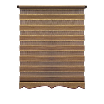 Jaluzea tip Rulou textil Maxi cu Terminatie Decorativa,Rolete Zebra Day & Night Luxury,Exclusive New Collection,Model cu insertie de sclipici ,220x280cm,DV05,culoare maro deschis,accesorii albe Jaluzea tip Rulou textil Maxi cu Terminatie Decorativa,Rolete Zebra Day & Night Luxury,Exclusive New Collection,Model cu insertie de sclipici ,220x280cm,DV05,culoare maro deschis,accesorii albe