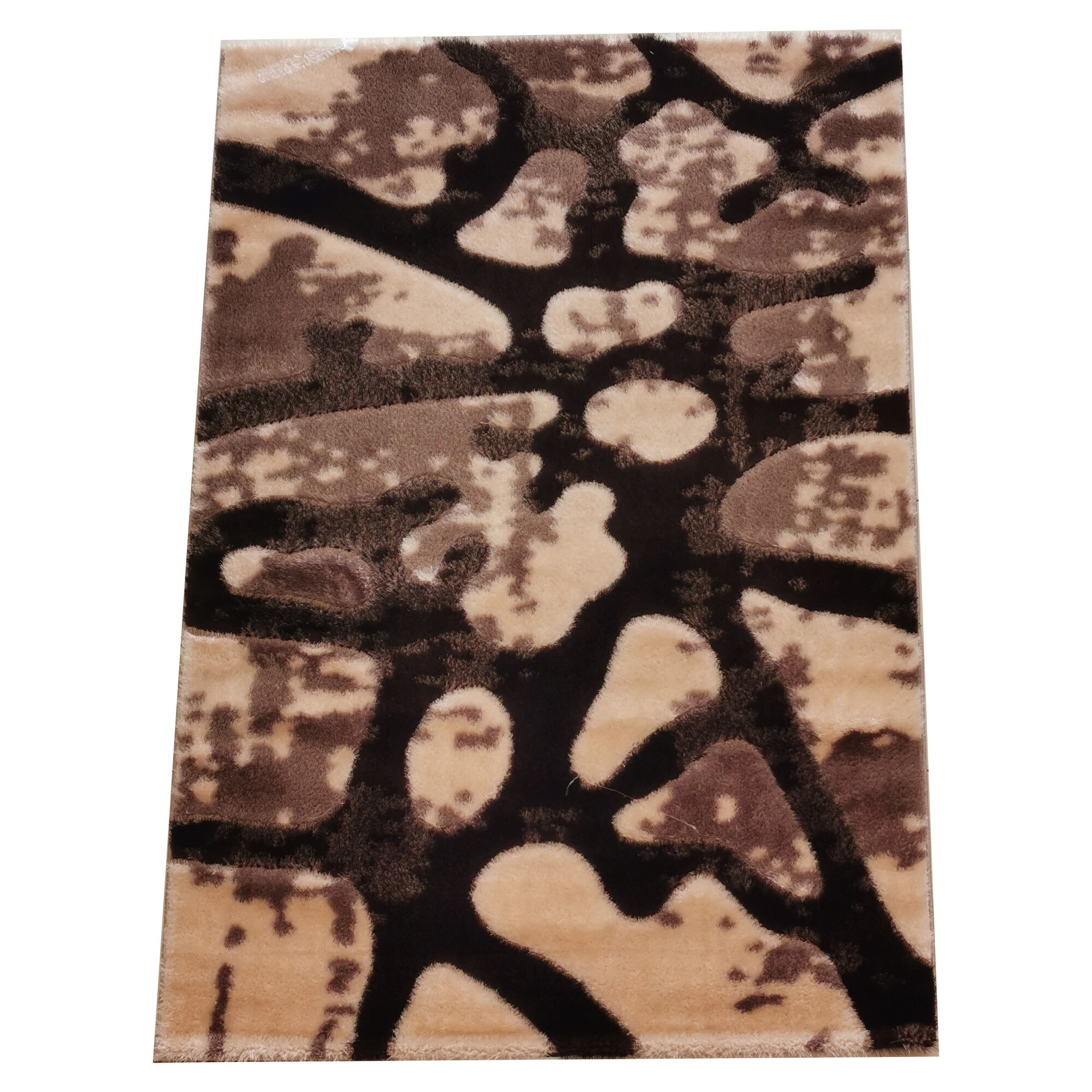 Covor Karacahan Vis P6168A Beige/ Beige, 160X230, poliester, modern, 30 mm inaltime
