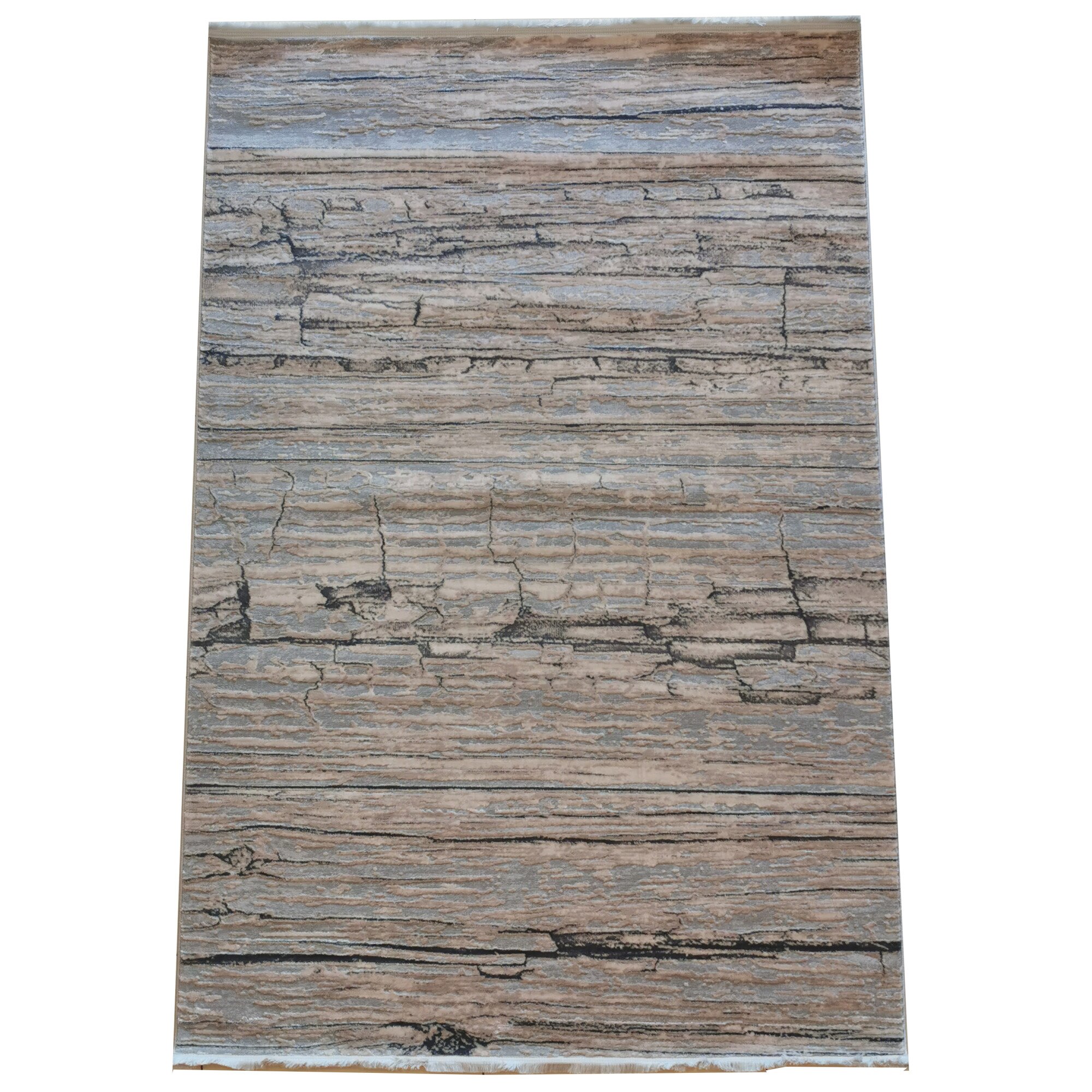 Covoare Karacahan Venita 0913G Cream/Green, 160X230, 10 mm inaltime, aspect matasos