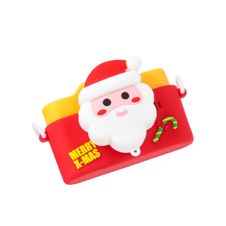 Aparat de fotografiat pentru copii AIX© CHRISTMAS CAMERA , 2 inch, 3 jocuri, culoare rosu