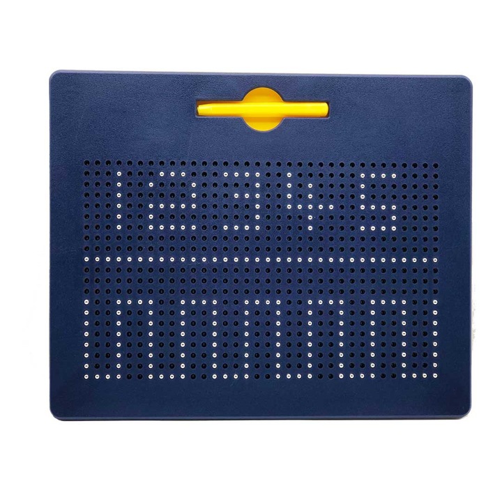 Tabla cu bile si creion magnetic Magnepad pentru pregatirea scrisului, Nexus, albastru