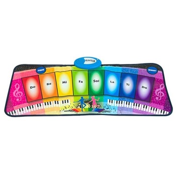 Pian tip covor Felis, 8 taste, 2 programe, 8 melodii programate, 3 ani +, 80 x 35 cm, Multicolor Pian tip covor Felis, 8 taste, 2 programe, 8 melodii programate, 3 ani +, 80 x 35 cm, Multicolor