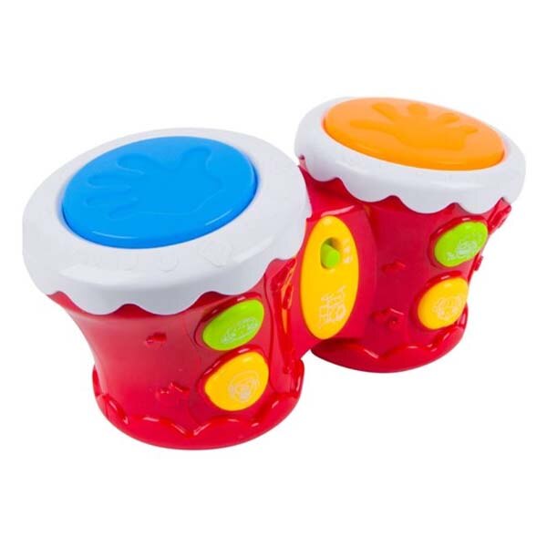 Tambur dublu muzical JMB, Sunet, Rosu, Peste 18 luni, Multicolor