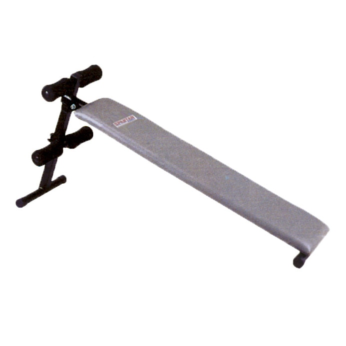 Banca abdomene, cu brat inaltime reglabila, Gri/Negru, Spartan