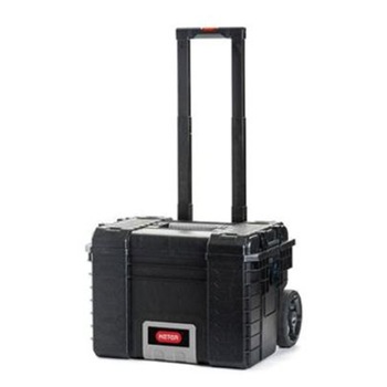 Cutie mobila cu roti pentru scule Keter 222073, policarbonat, sistem modular, manere telescopice, 56 l capacitate Cutie mobila cu roti pentru scule Keter 222073, policarbonat, sistem modular, manere telescopice, 56 l capacitate
