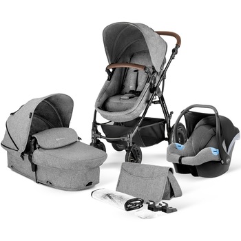 Carucior 3 in 1 Kinderkraft Moov, Gri Carucior 3 in 1 Kinderkraft Moov, Gri