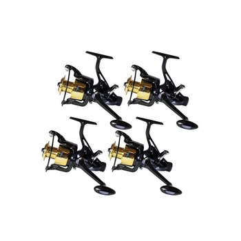 Kit 4 Mulinete YC50 echipata cu 9 rulmenti (8+1), baitrunner si tambur de rezerva Kit 4 Mulinete YC50 echipata cu 9 rulmenti (8+1), baitrunner si tambur de rezerva