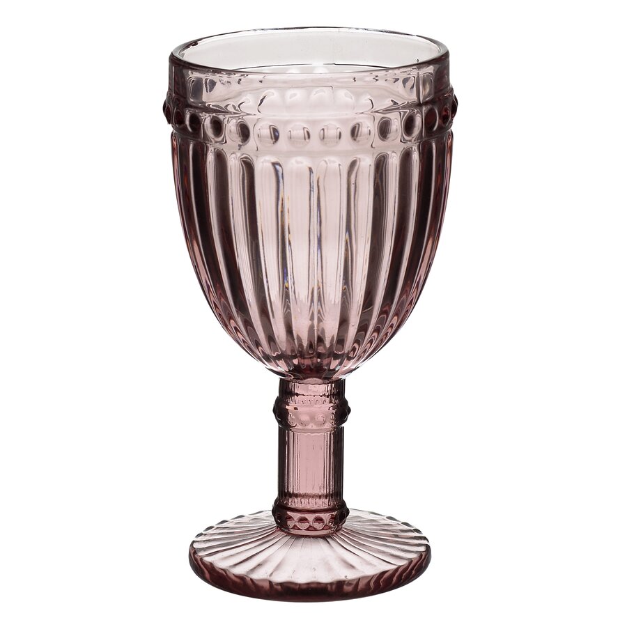 Set 6 pahare din sticla, rose, 227 ml