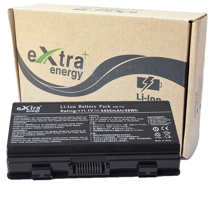 Li-Ion батерия за лаптоп подходяща за Asus A32-X51 X51H X51L X51RL A32-T12 X58Le 4400 mAh с 6 клетки
