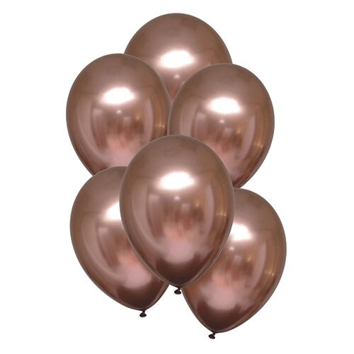 Baloane latex Satin Lux Rose Copper, Amscan, Set 50, 9906959